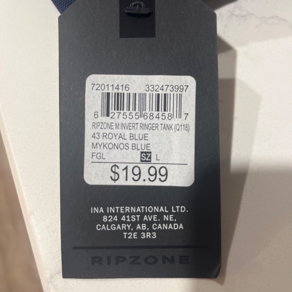 Blue Tank Top - Picture 2 of 2